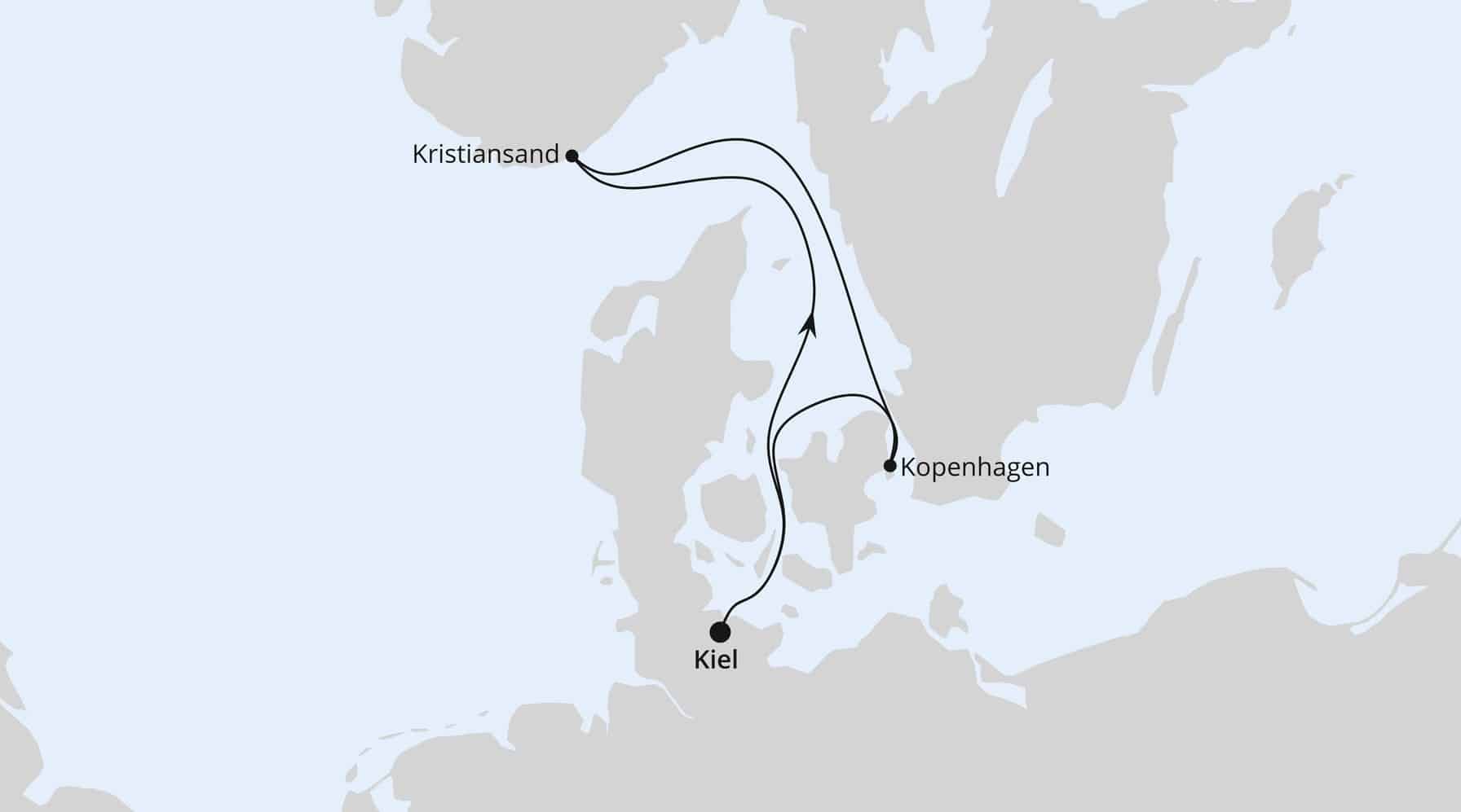 Kurzreise Kristansand und Kopenhagen